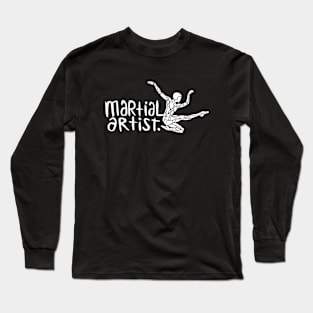 Martial Arts Artist Jump Long Sleeve T-Shirt